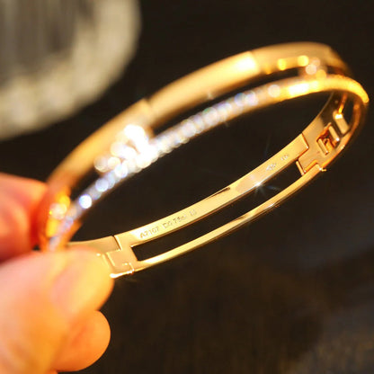 [Blue Tears Jewelry]Move Romane Diamond Bangle Bracelet