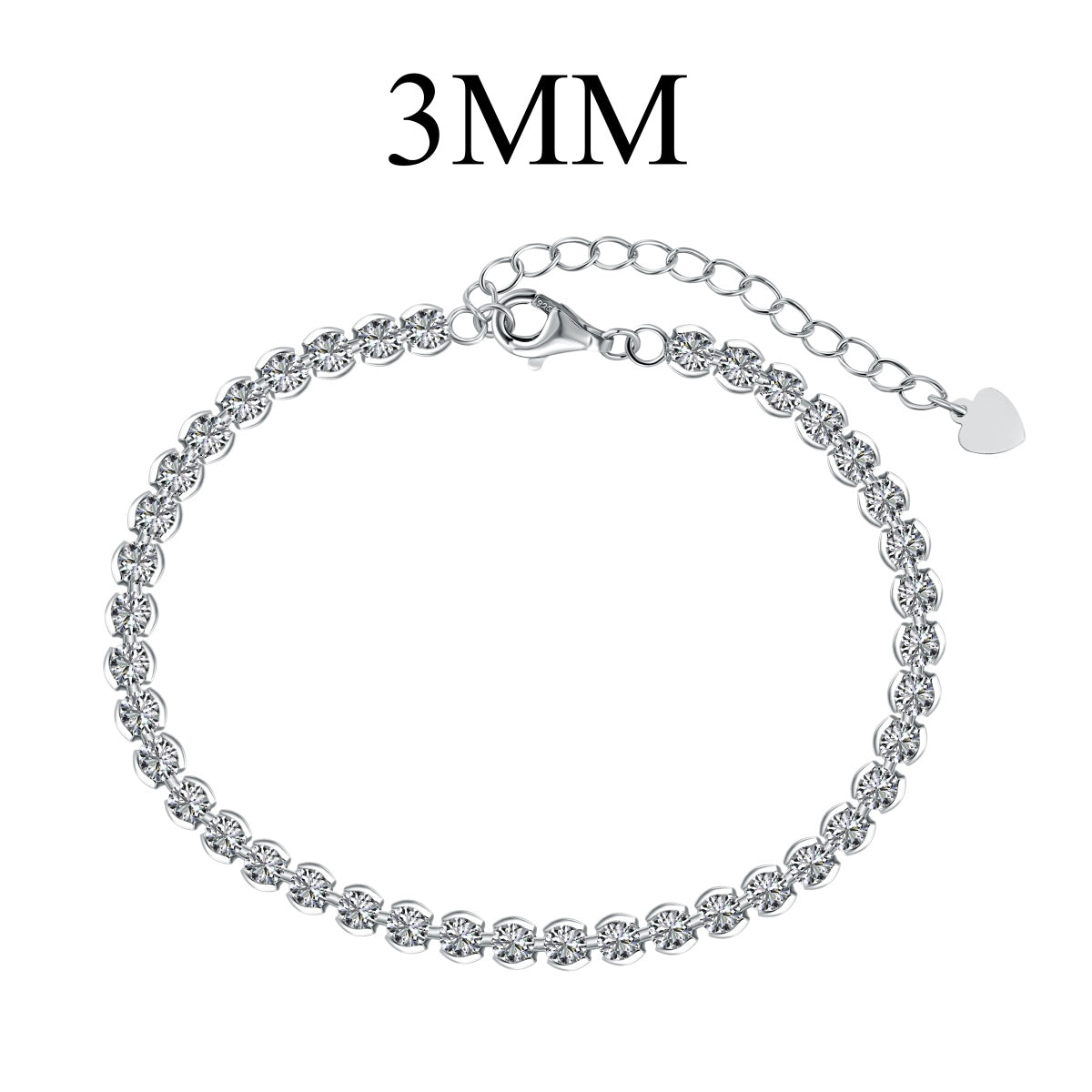 [Nova Jewelry]Ornate  Sparkling Round Cut Daily Bracelet