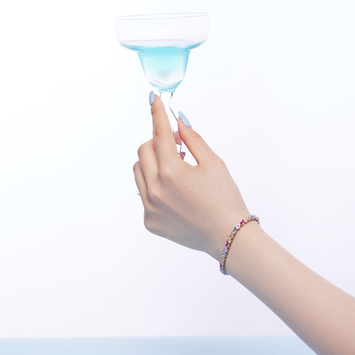 [Nova Jewelry]Ornate Sparkling Multi Cut Party Bracelet