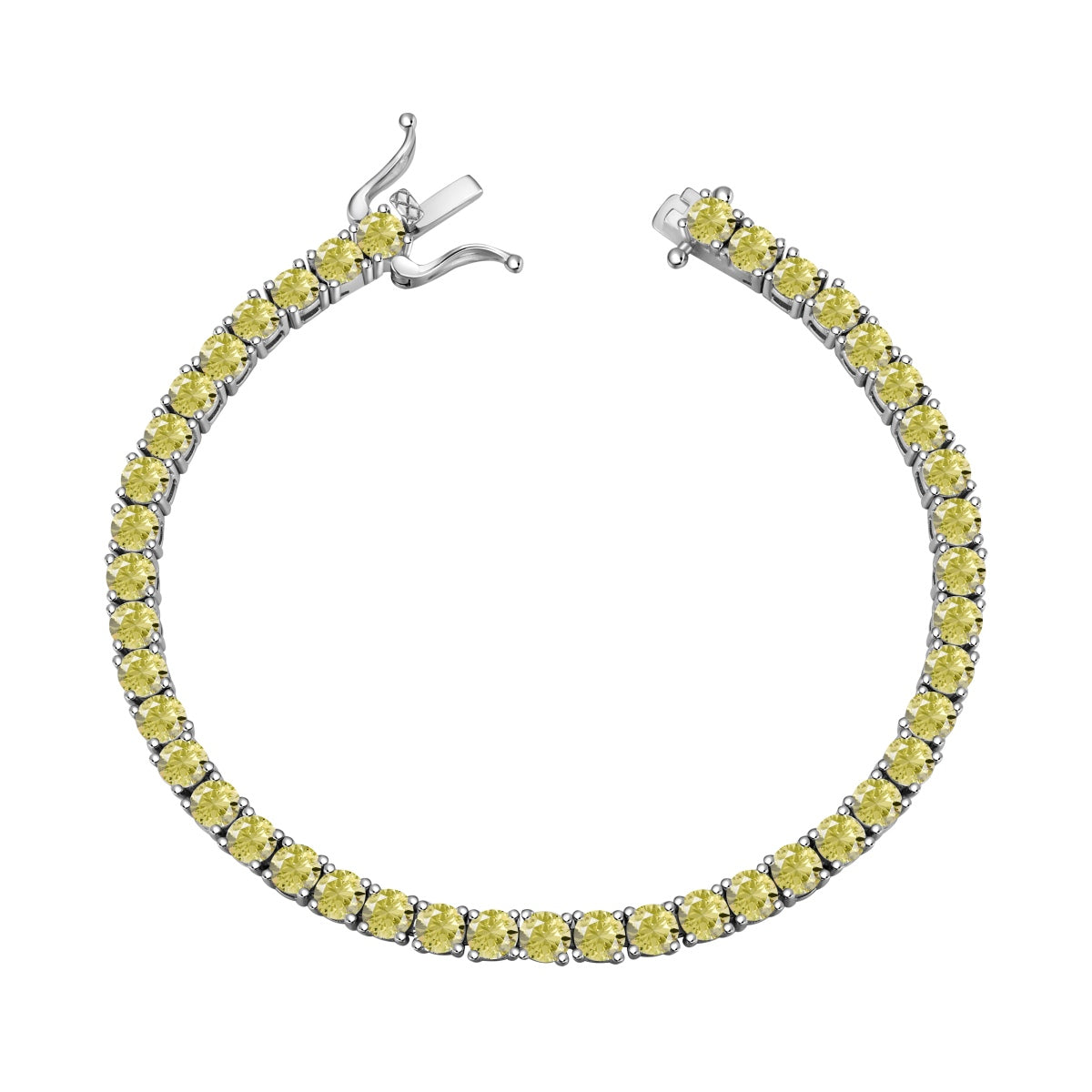 [Nova Jewelry]Ornate Dazzling Round Cut Tennis Bracelet