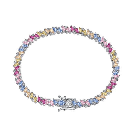 [Nova Jewelry]Ornate Sparkling Multi Cut Party Bracelet