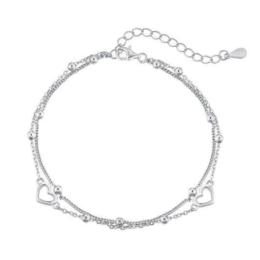 [Nova Jewelry]Dainty Double Layer Love Heart Bracelet