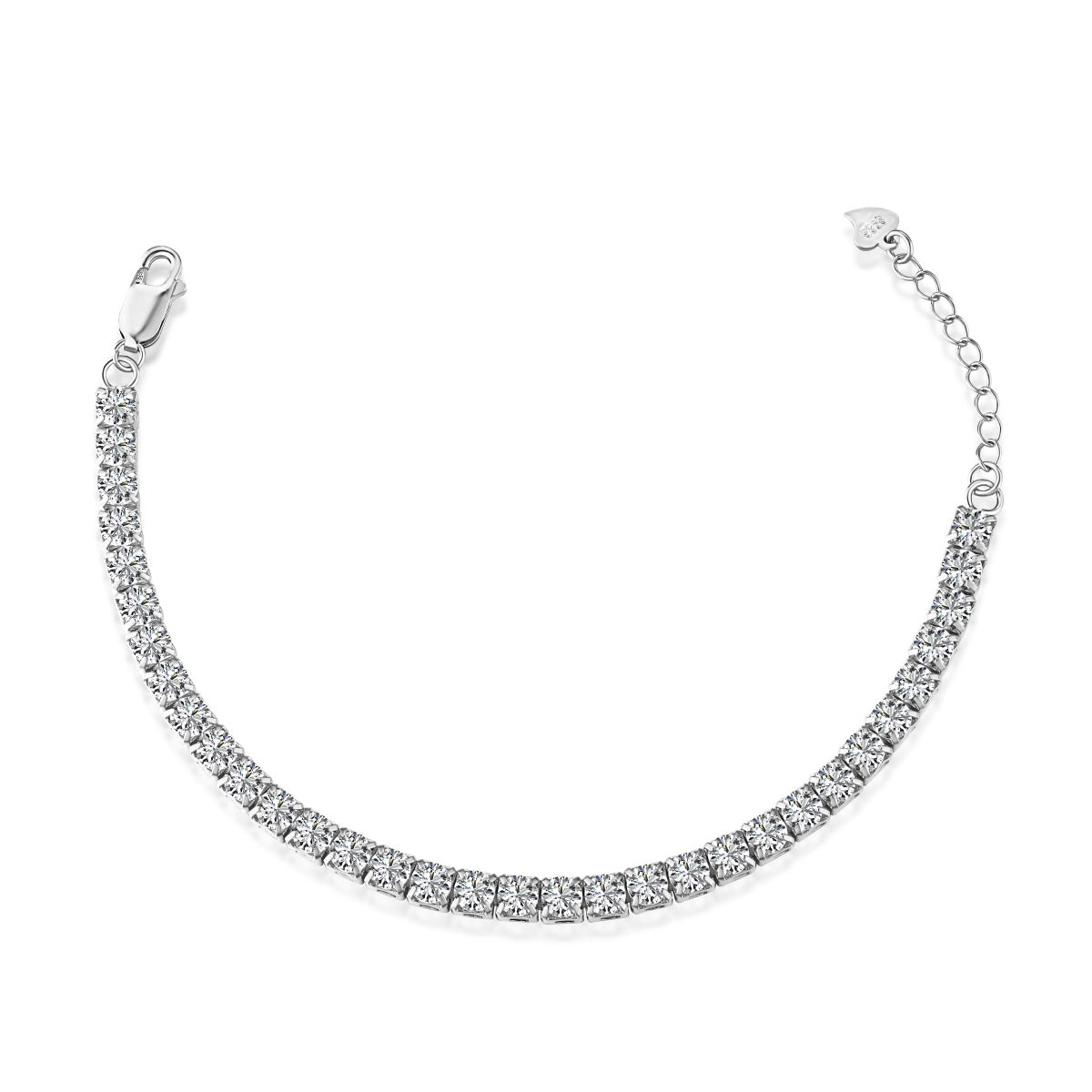 [Nova Jewelry]Sparkling Radiant Princess Cut Tennis Bracelet