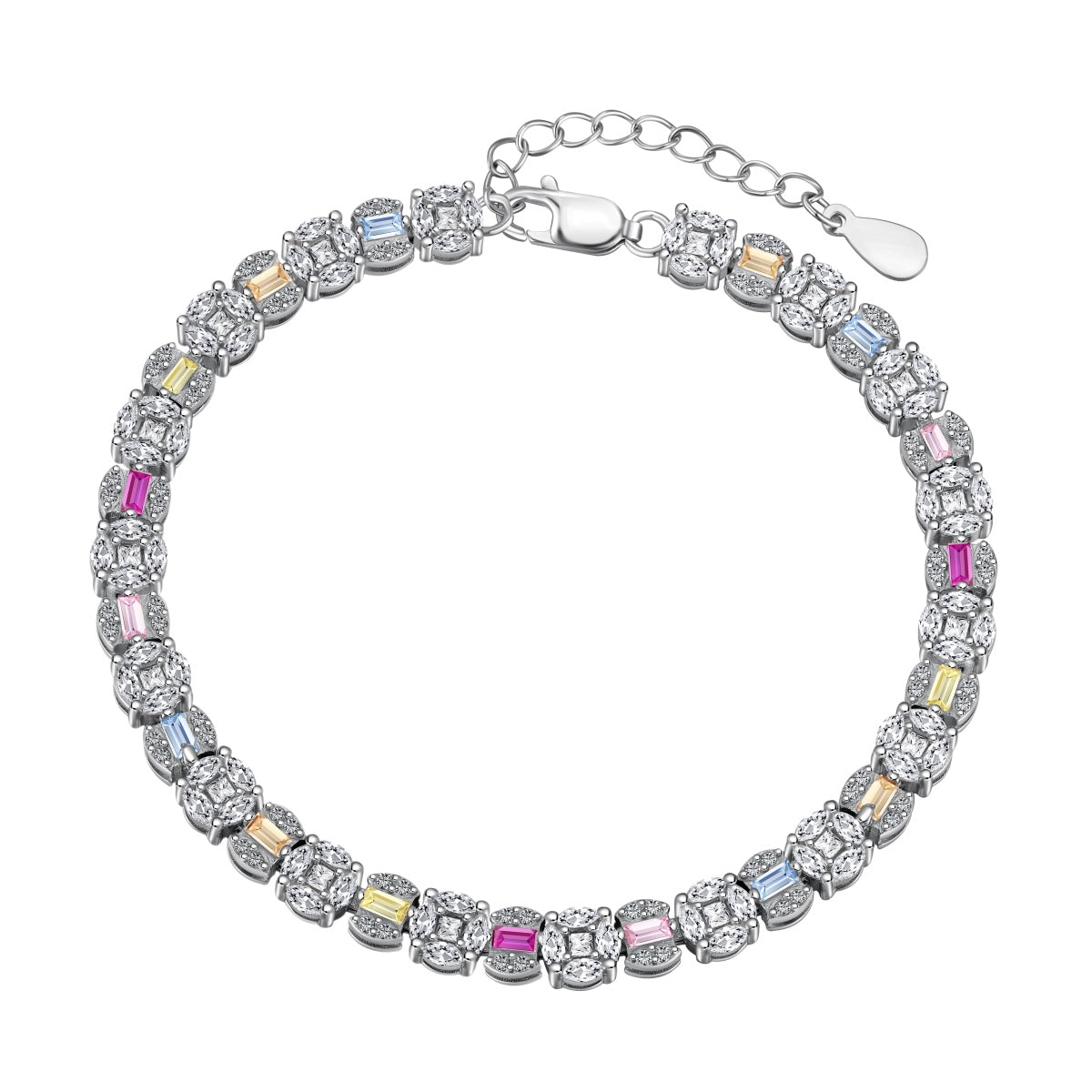 [Nova Jewelry]Dazzling Radiant Multi Cut Daily Bracelet