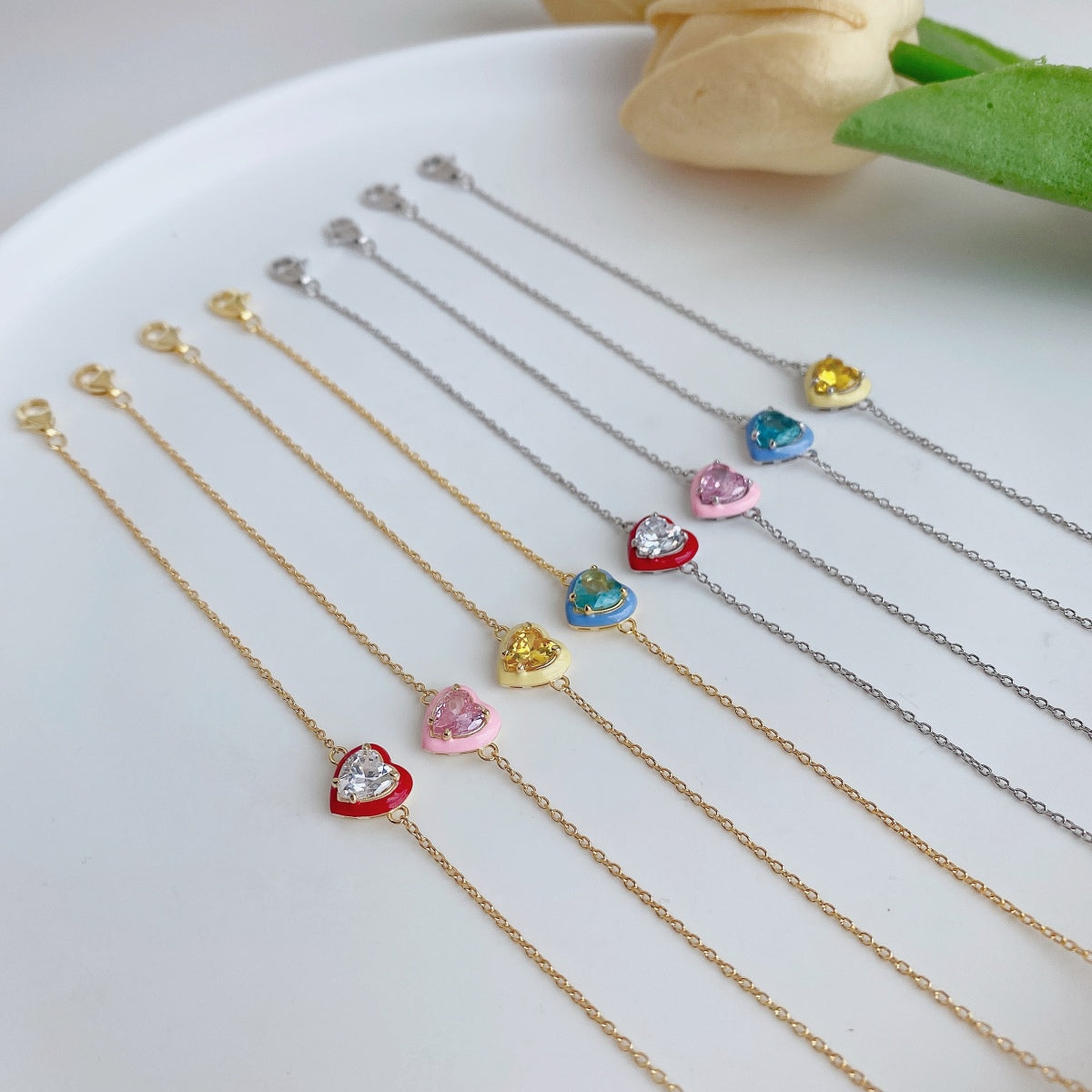 [Nova Jewelry]Sparkling Romantic Heart Shape Lover Bracelet