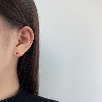 [Nova Jewelry]Sparkling Colorful Round Shape Earrings