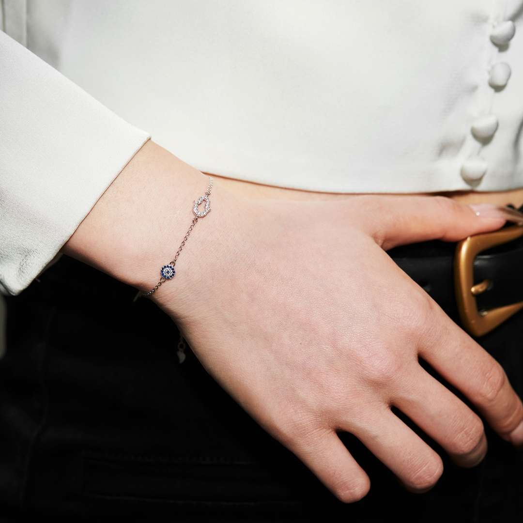 [Nova Jewelry]Gost Shape & Round Shape Necklace