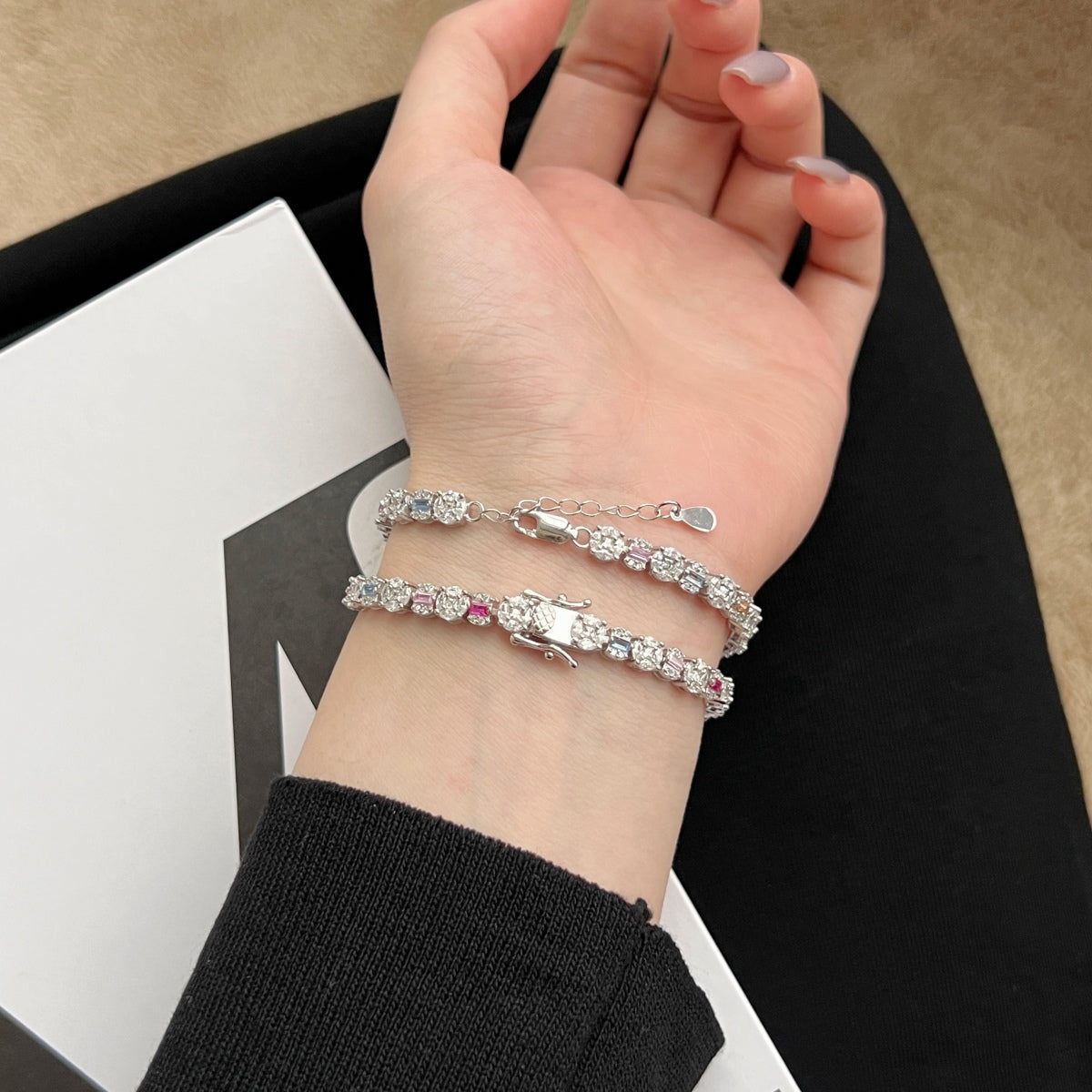 [Nova Jewelry]Dazzling Radiant Multi Cut Daily Bracelet