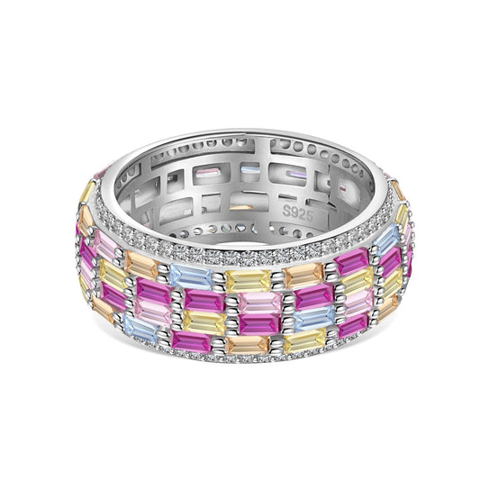 [Nova Jewelry]Radiant Colorful Radiant Cut Daily Ring