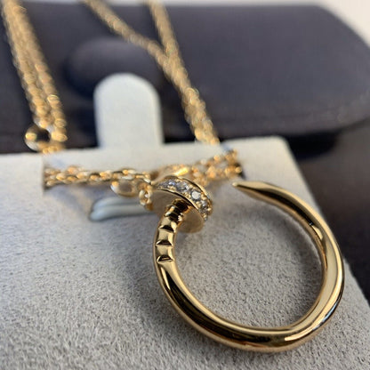 [BLUE TEARS]JUSTE NECKLACE PINK GOLD DIAMONDS