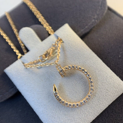 [BLUE TEARS]JUSTE NECKLACE PINK GOLD DIAMONDS