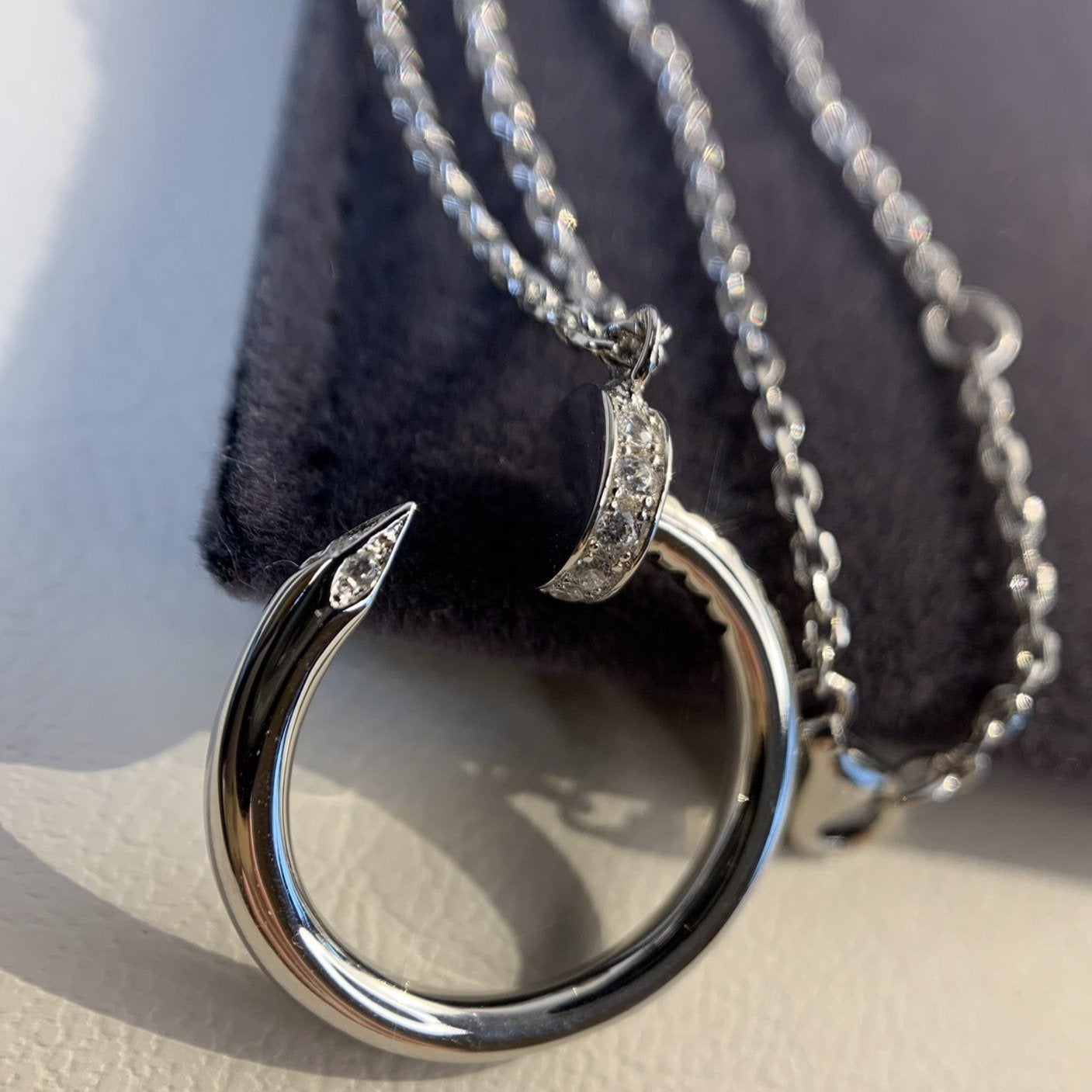 [BLUE TEARS]JUSTE NECKLACE SILVER