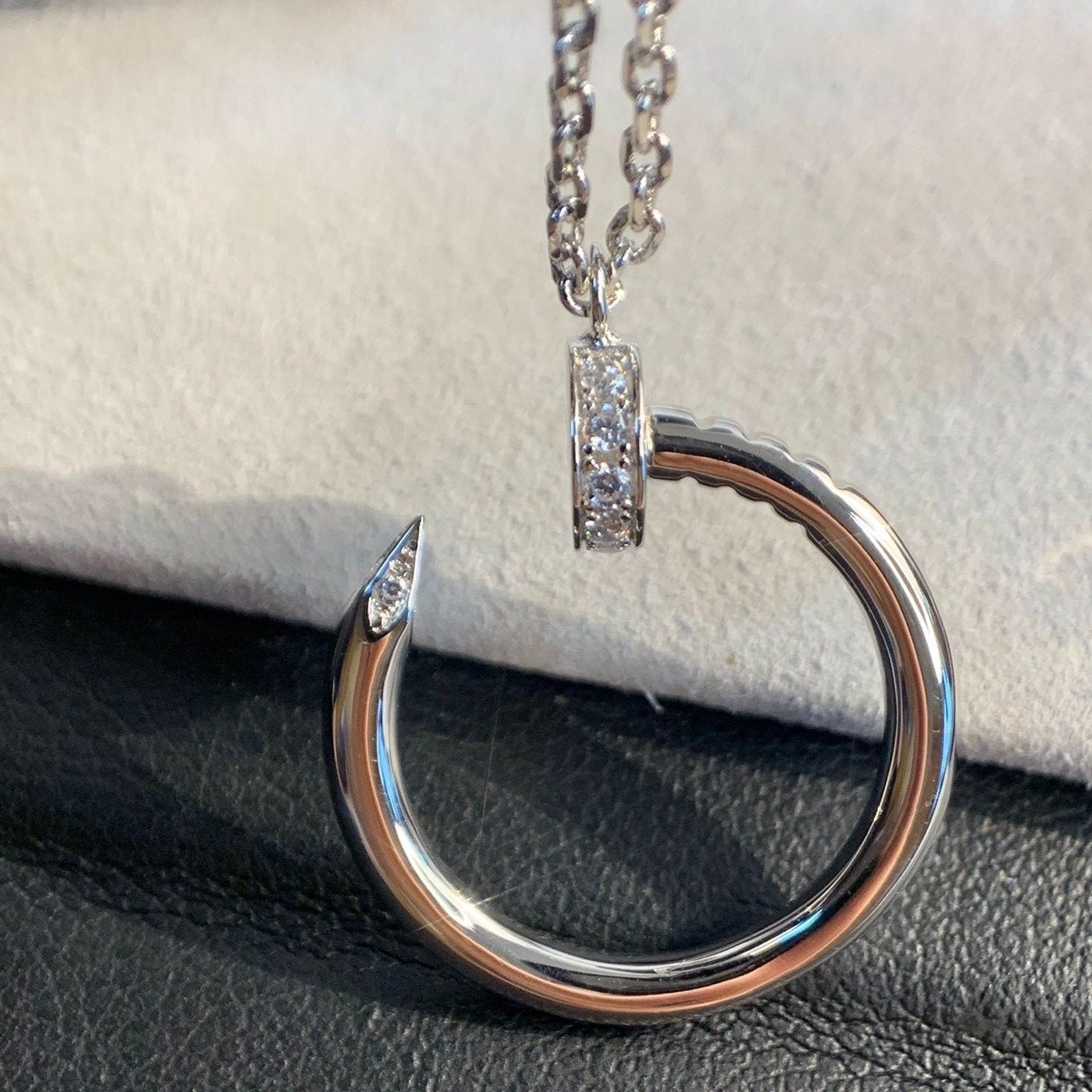 [BLUE TEARS]JUSTE NECKLACE SILVER