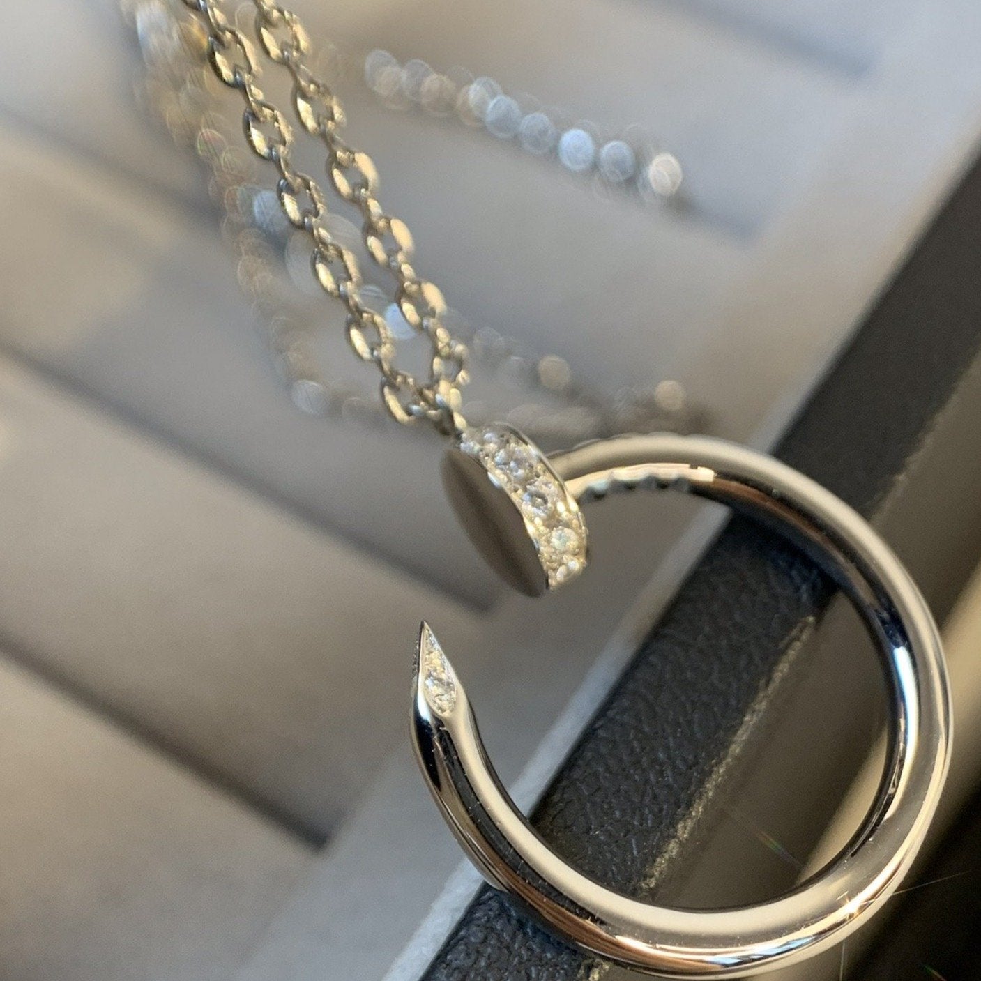[BLUE TEARS]JUSTE NECKLACE SILVER