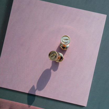 [BLUE TEARS]LOVE EARRINGS PINK GOLD 10MM