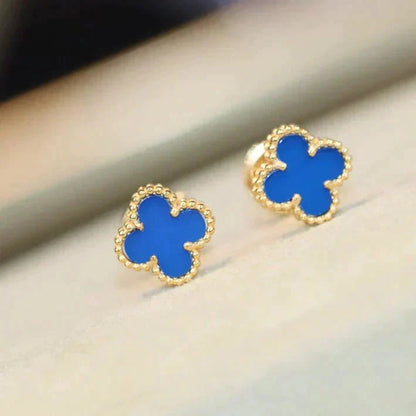 [BLUE TEARS]CLOVER MINI 9.5MM TURQUOISE EARRINGS