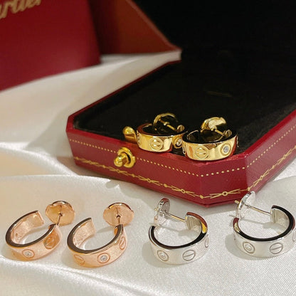 [BLUE TEARS]LOVE EARRINGS 5.7MM 2 DIAMONDS