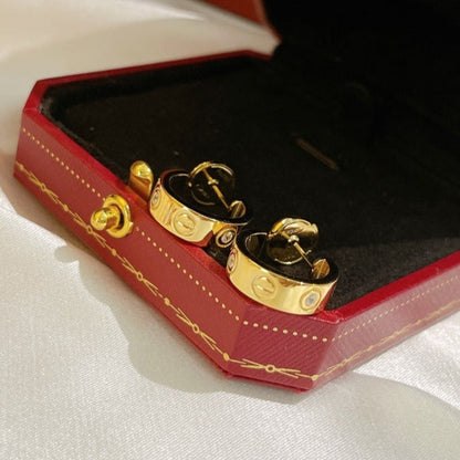 [BLUE TEARS]LOVE EARRINGS 5.7MM 2 DIAMONDS