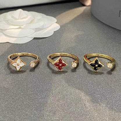 [BLUE TEARS]STAR 1 DIAMOND OPEN RING