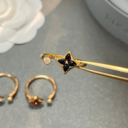 [BLUE TEARS]STAR 1 DIAMOND OPEN RING