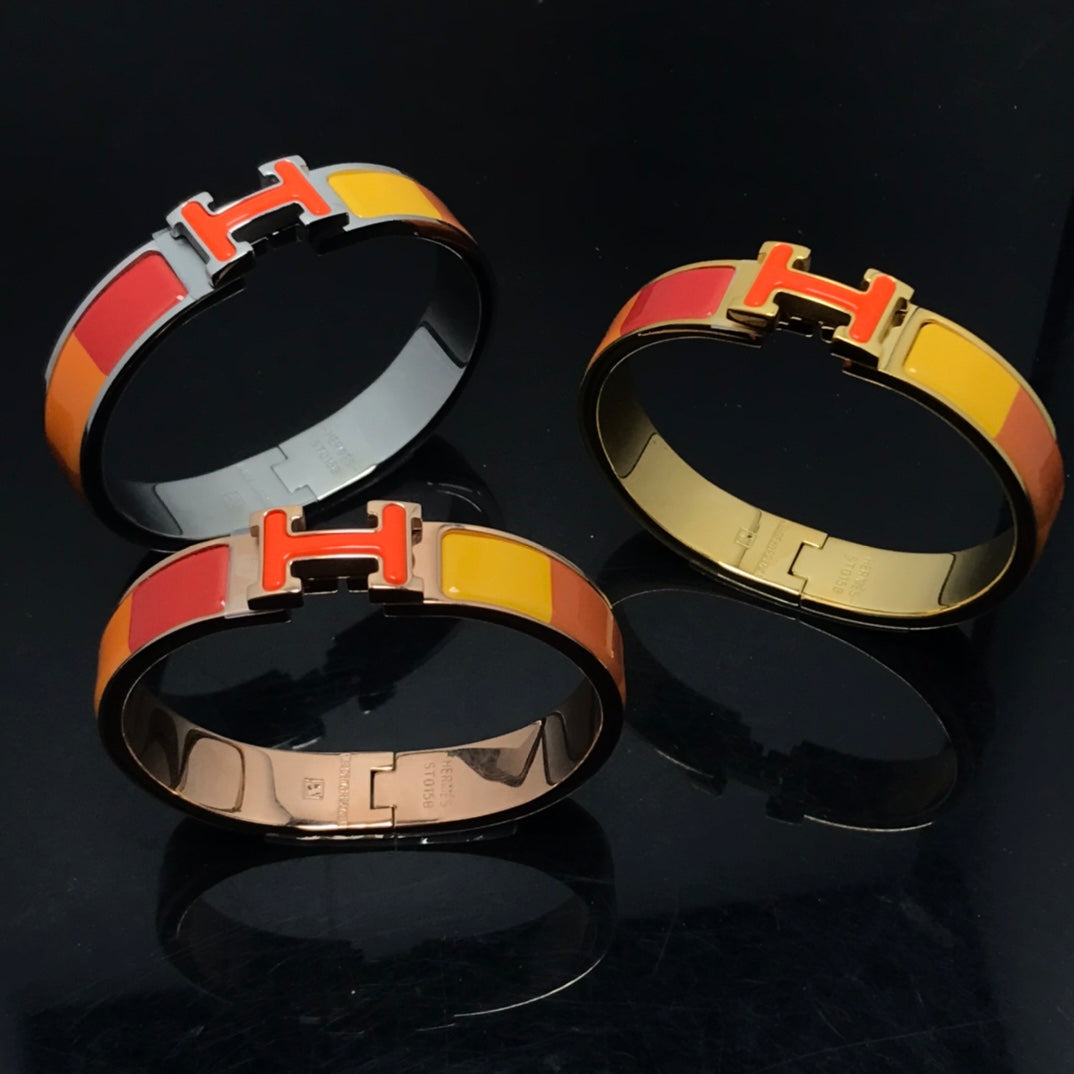 [BLUE TEARS]H BRACELET ORANGE RAINBOW CERAMIC