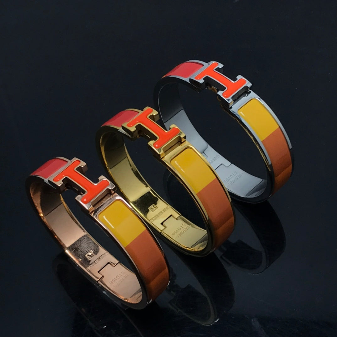 [BLUE TEARS]H BRACELET ORANGE RAINBOW CERAMIC