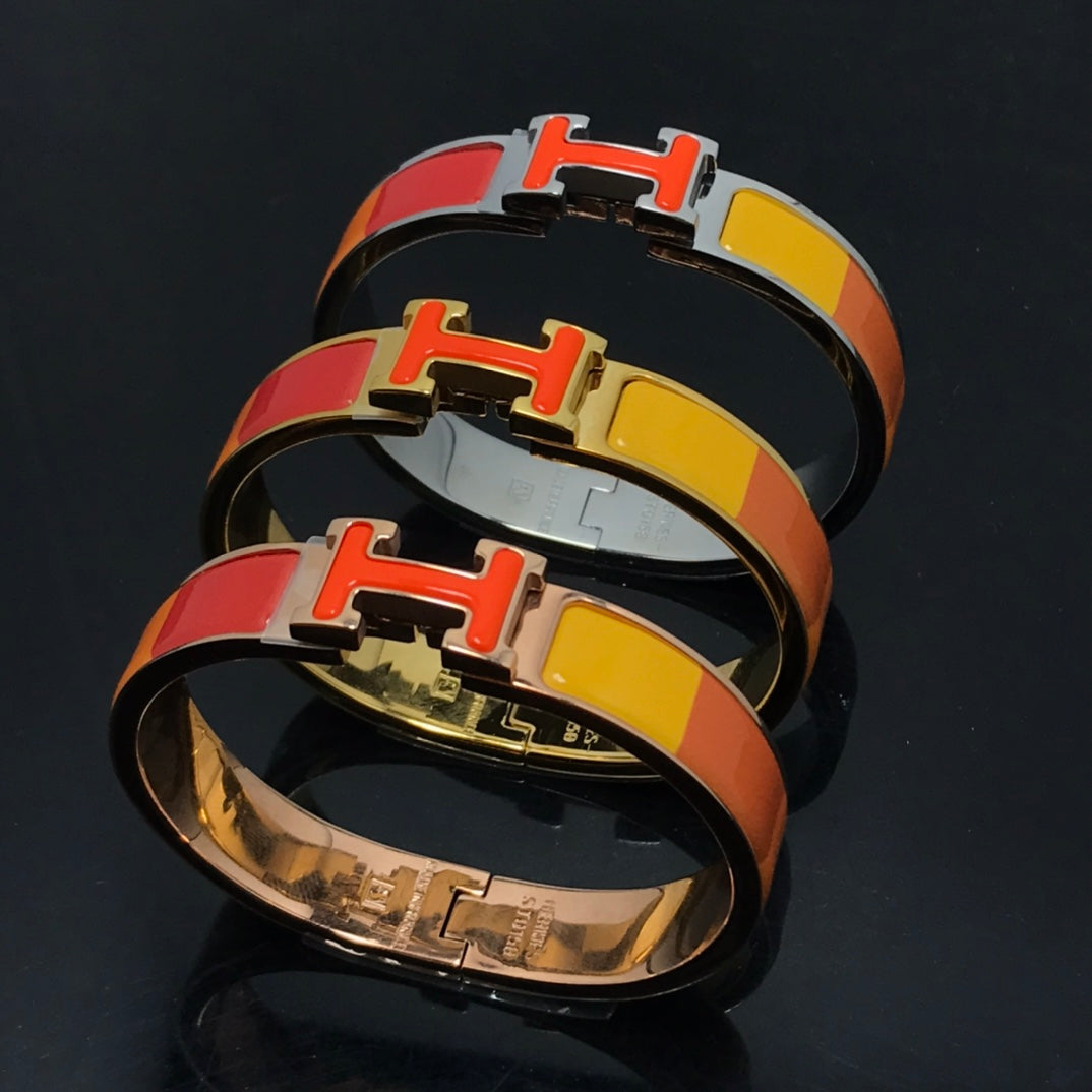[BLUE TEARS]H BRACELET ORANGE RAINBOW CERAMIC