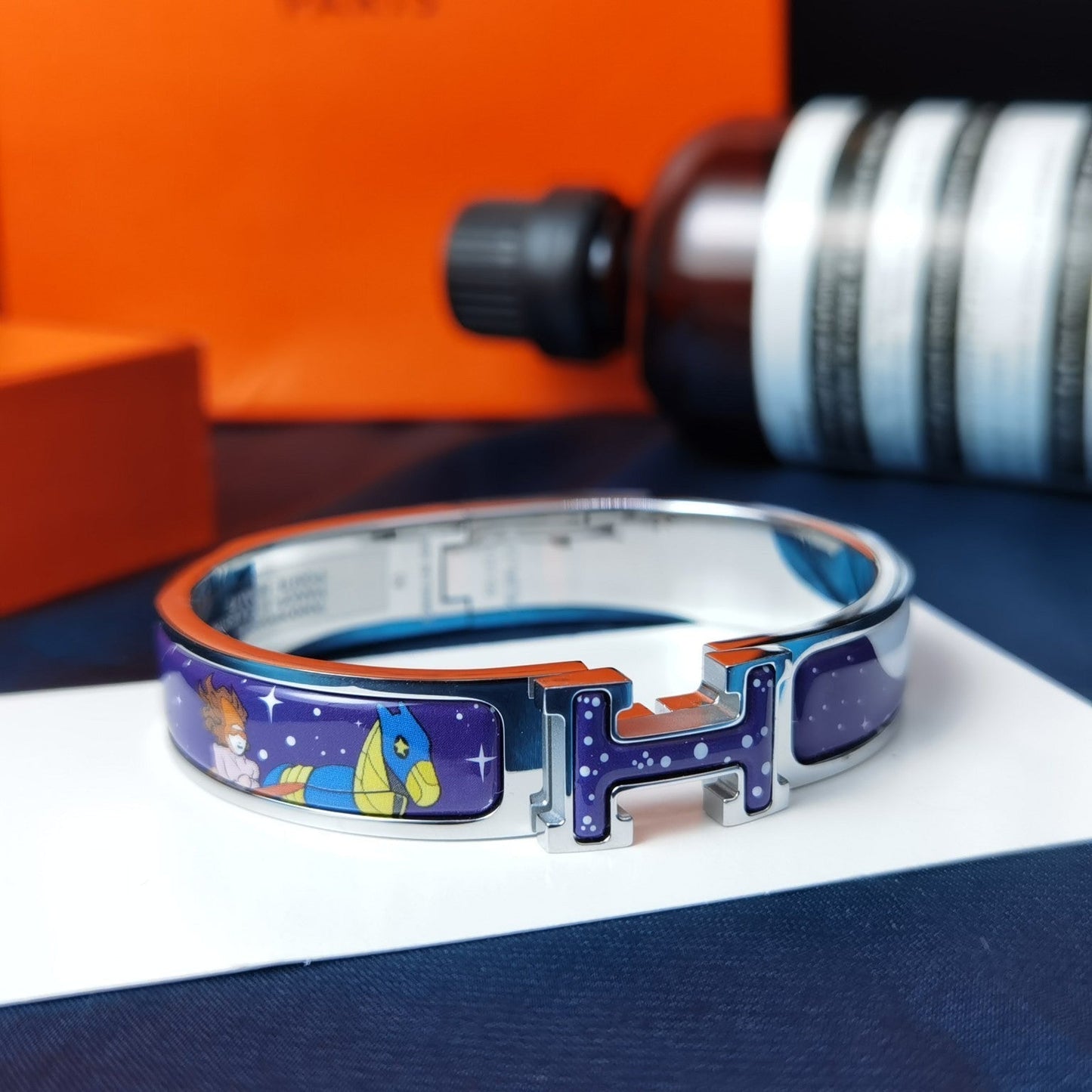 [BLUE TEARS]H STAR AND MOON BRACELET 12MM