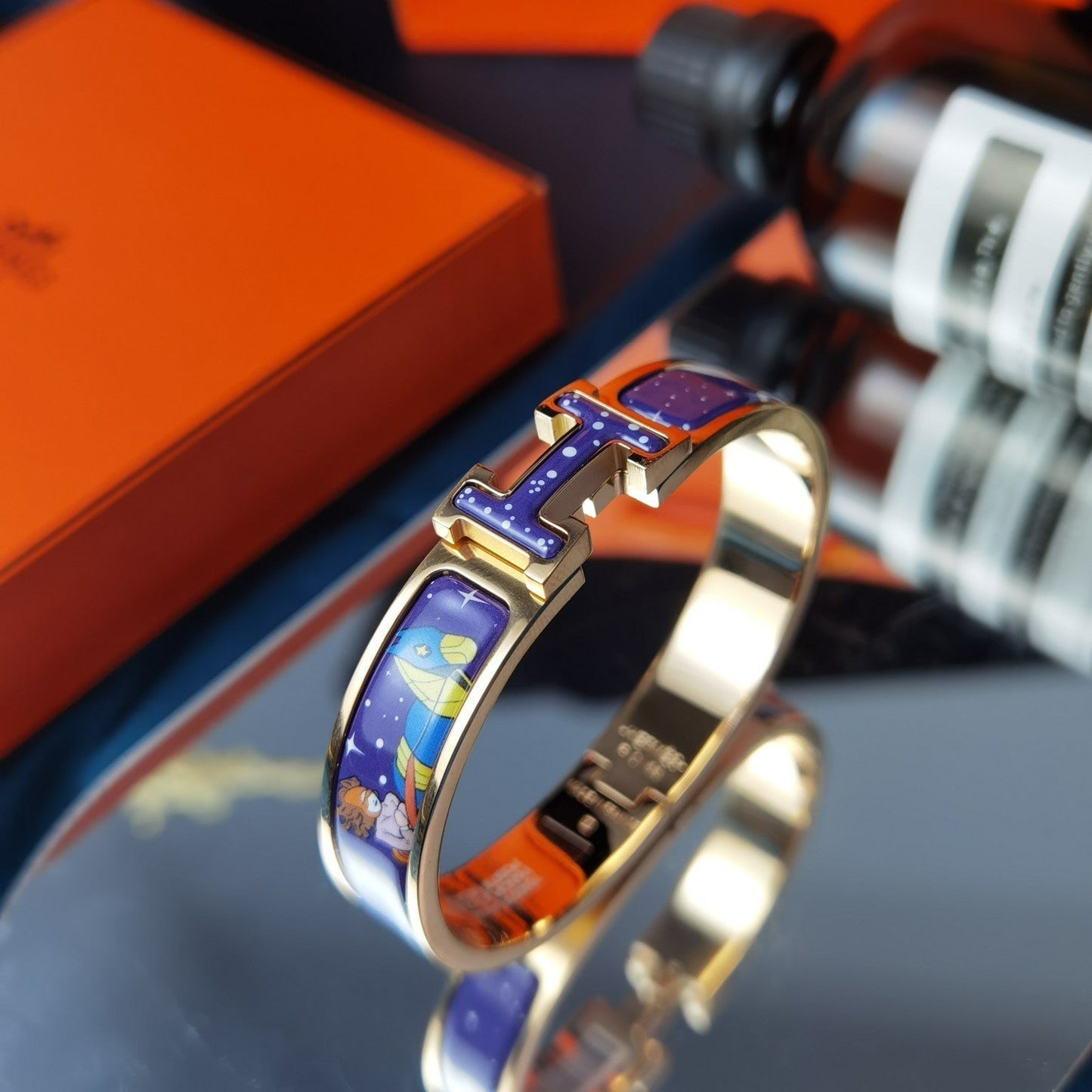 [BLUE TEARS]H STAR AND MOON BRACELET 12MM