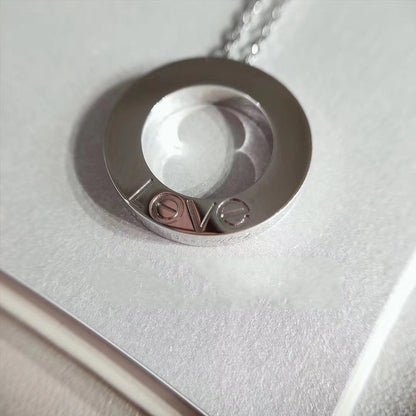[BLUE TEARS]LOVE NECKLACE ADJUSTABLE SILVER