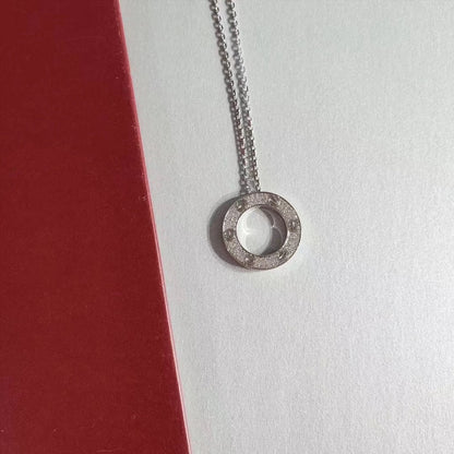 [BLUE TEARS]LOVE NECKLACE ADJUSTABLE SILVER