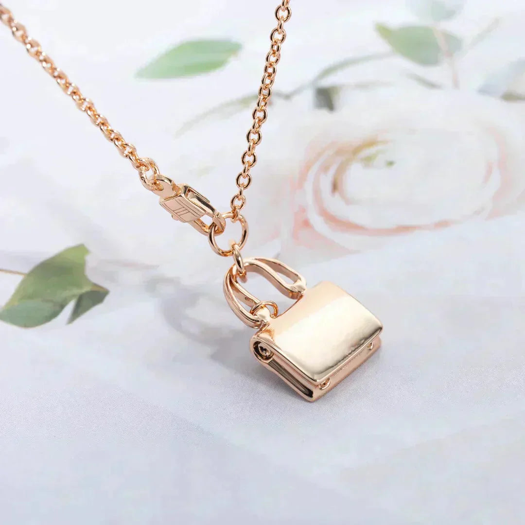[BLUE TEARS]AMULETTE PEDANT ROSE GOLD NECKLACE
