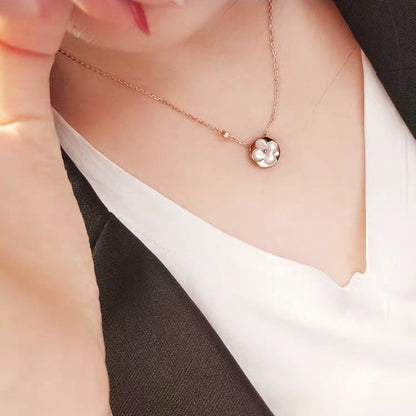 [BLUE TEARS]SUN MOP GOLD 1 DIAMOND NECKLACE