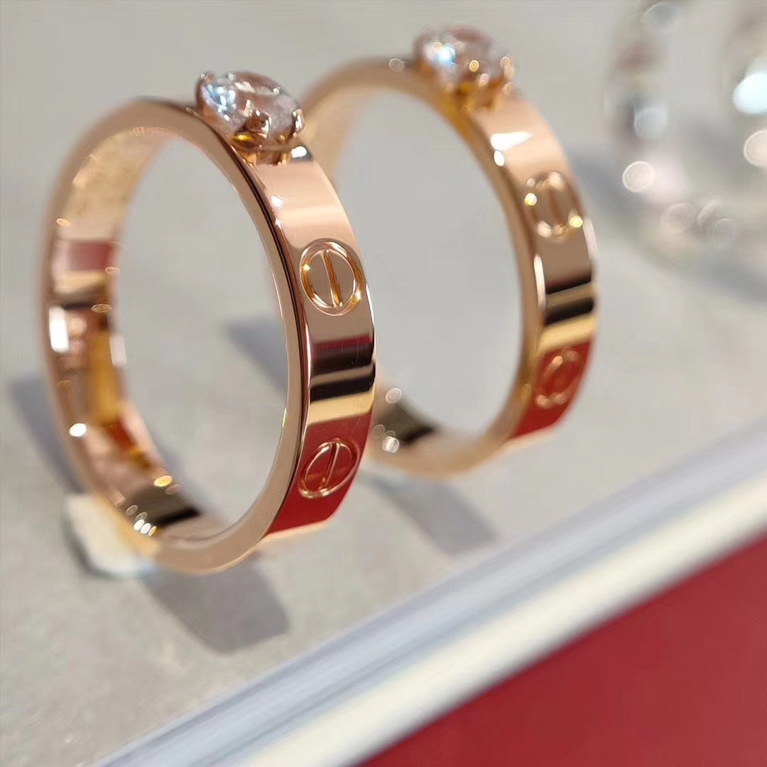 [BLUE TEARS]LOVE RING 3.6MM 1 BIG DIAMOND