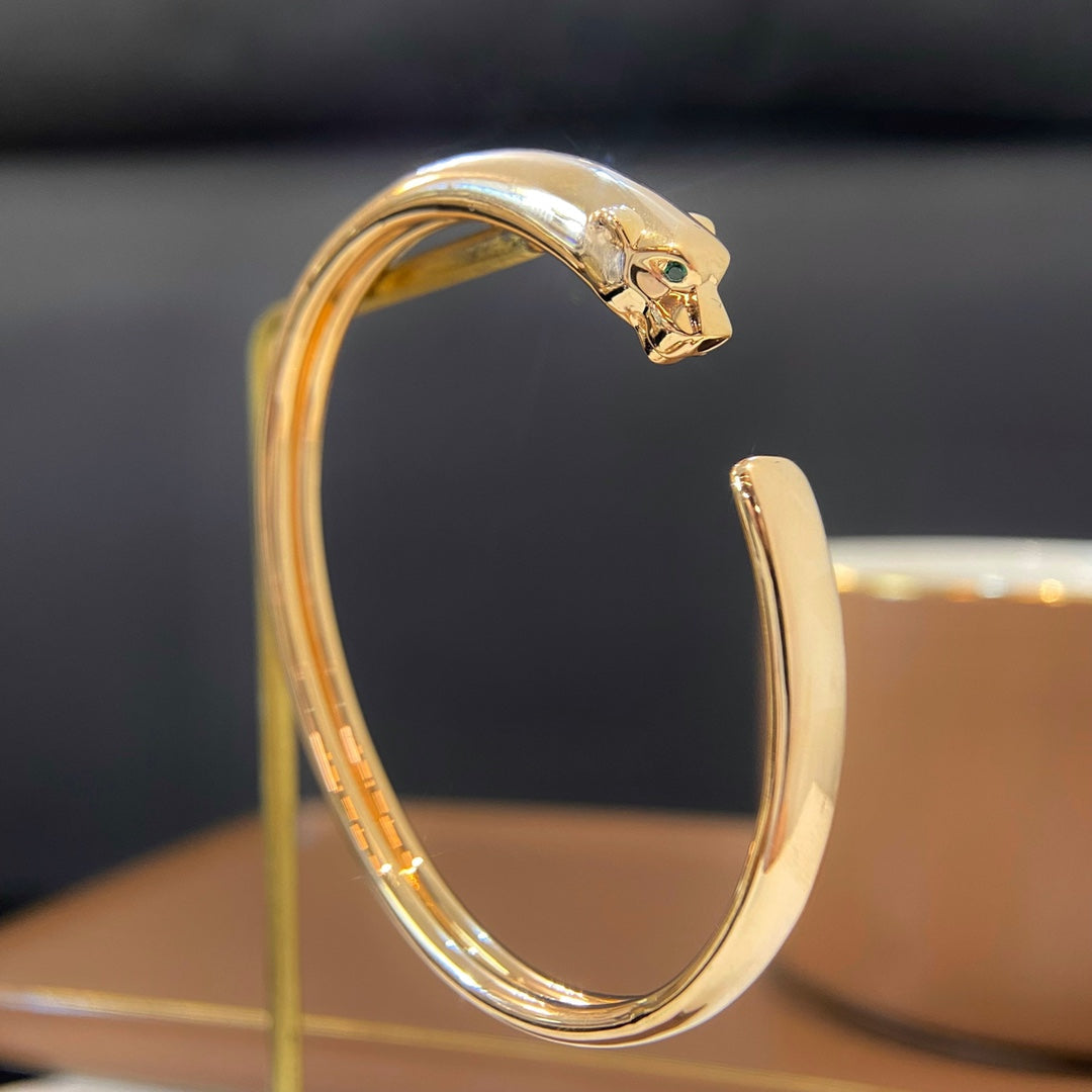 [BLUE TEARS]PANTHERE GOLD OPEN BRACELET