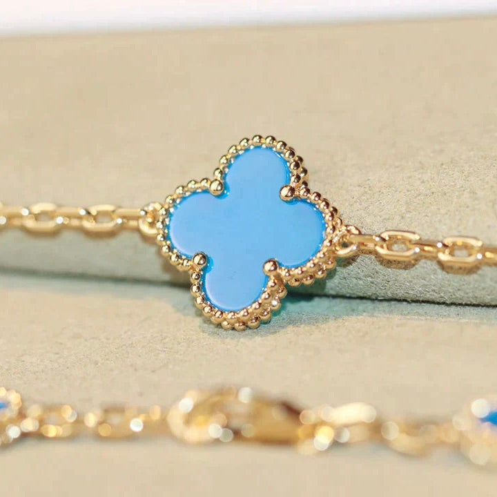 [BLUE TEARS]CLOVER 20 MOTIFS TURQUOISE GOLD