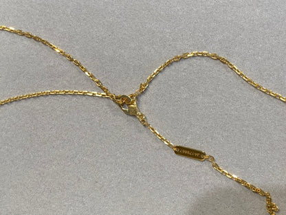 [BLUE TEARS]CLOVER 25MM NECKLACE GOLD CARNELIAN