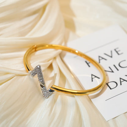 [BLUE TEARS]VOLTE UPSITE DOWN GOLD DIAMOND BRACELET