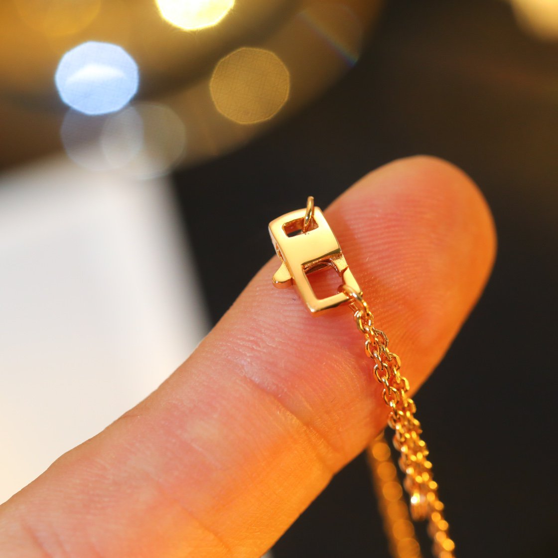 [BLUE TEARS]STAR AND SUN DIAMOND PINK GOLD NECKLACE