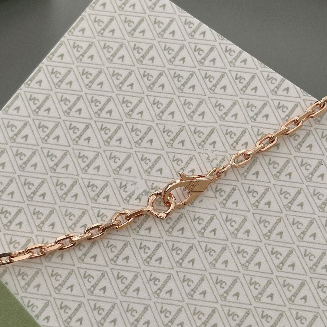 [BLUE TEARS]LUCKY SPRING 15 MOTIFS ROSE GOLD NECKLACE