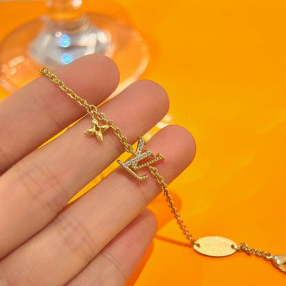 [BLUE TEARS]LOGO STAR MOTIF GOLD BRACELET