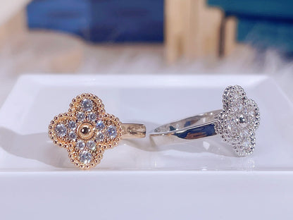 [BLUE TEARS]CLOVER DIAMOND RING
