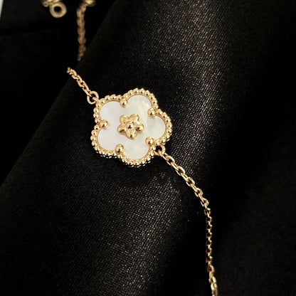 [BLUE TEARS]LUCKY SPRING ROSE GOLD MOP BRACELET