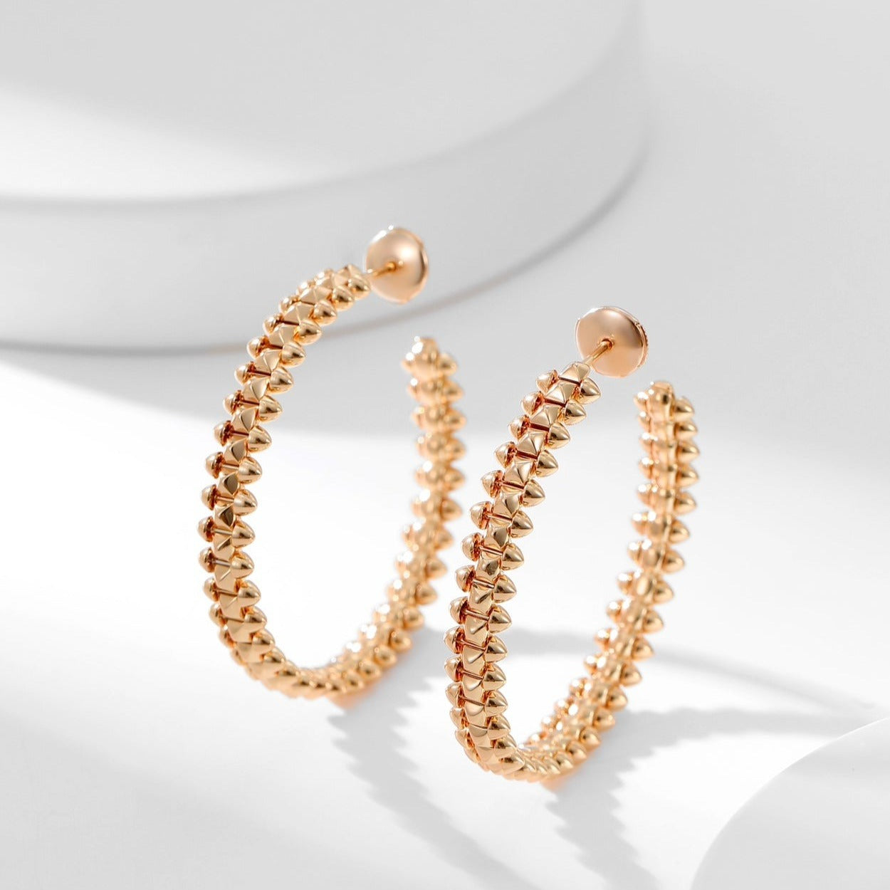 [BLUE TEARS]CLASH HOOP EARRINGS