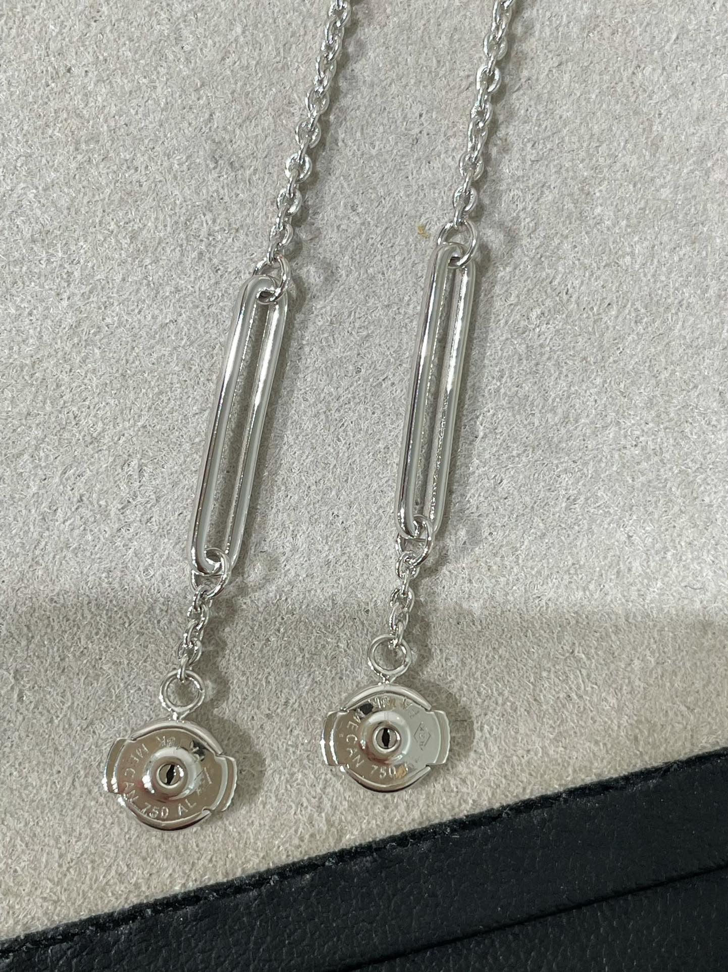[BLUE TEARS]CHAINE CHAOS DIAMOND DROP EARRINGS