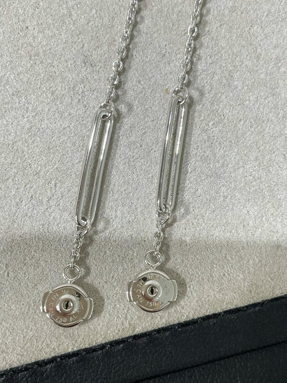 [BLUE TEARS]CHAINE CHAOS DIAMOND DROP EARRINGS