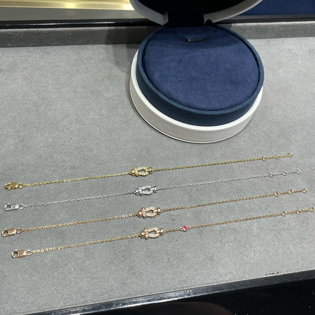 [BLUE TEARS]FORCE 10 DIAMOND CHAIN LINK PINK GOLD BRACELET