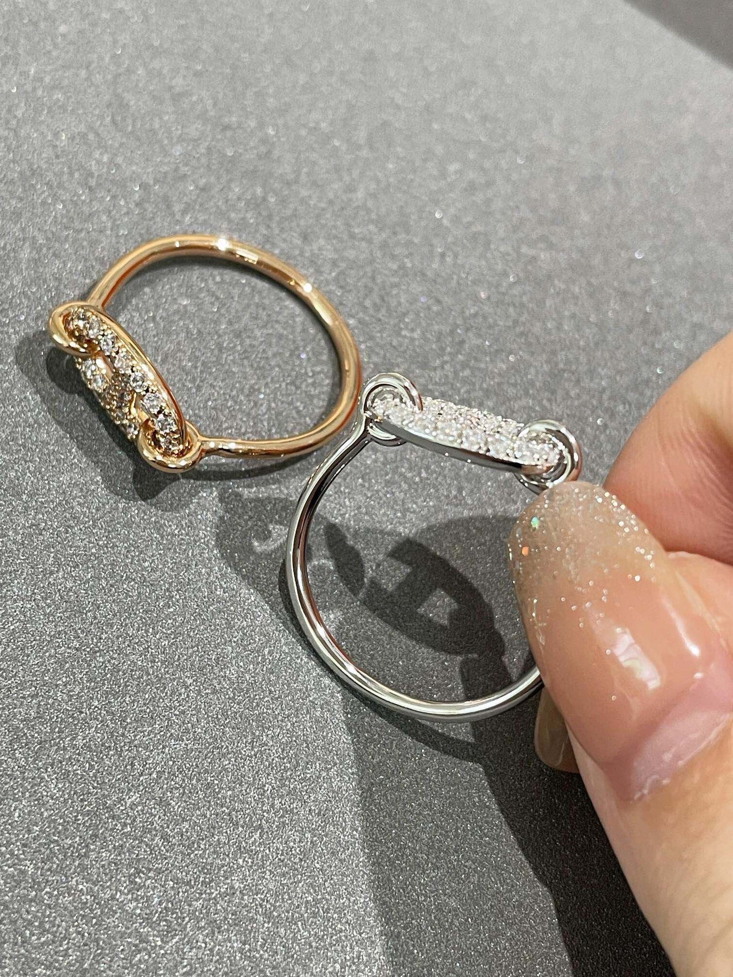 [BLUE TEARS]RONDE SMALL DIAMOND RING