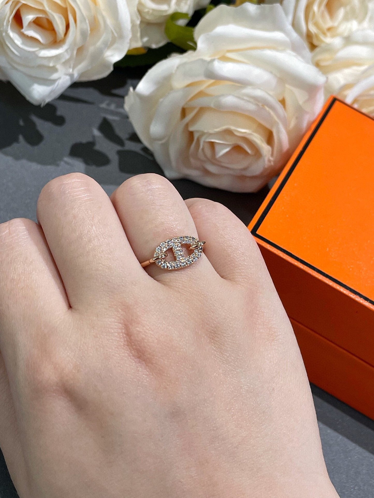 [BLUE TEARS]RONDE SMALL DIAMOND RING