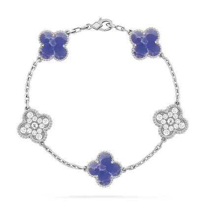[BLUE TEARS]CLOVER 5 MOTIF BLUE VEINS BRACELET COLLECTION